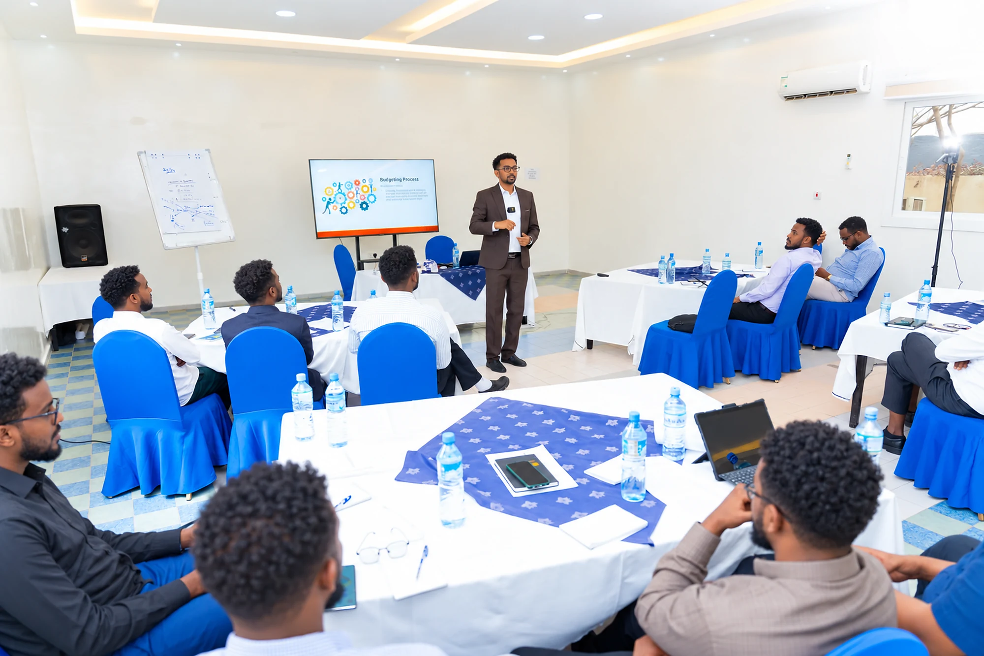 Participants attending a training session